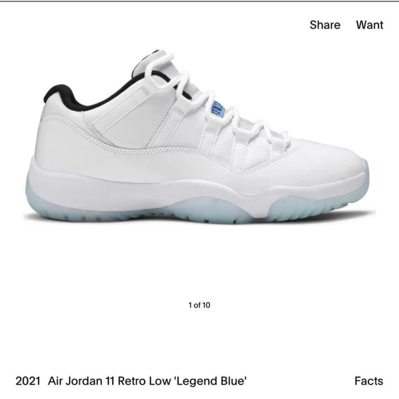 Jordan legend blue now